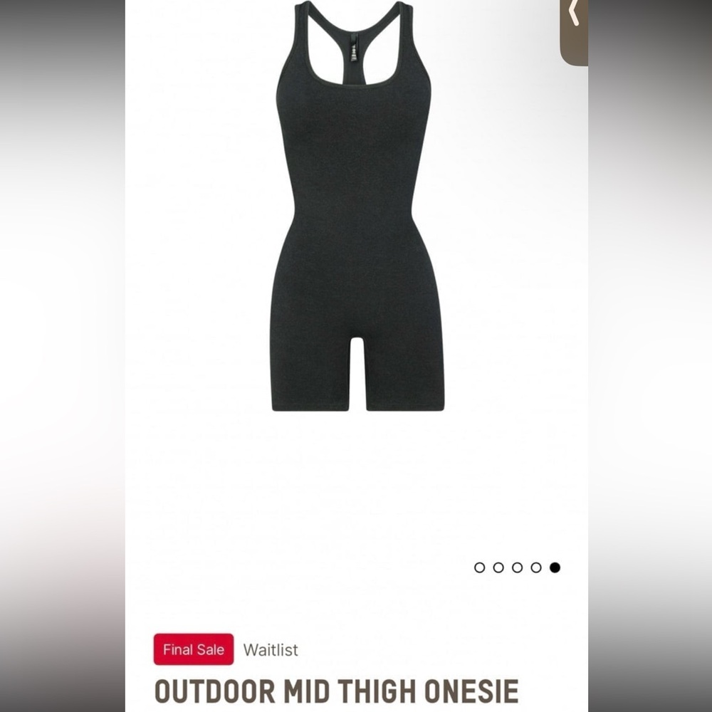 Skims outdoor basic mid thigh bodysuit NWT